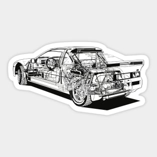 Ford RS200 Anatomy Sticker